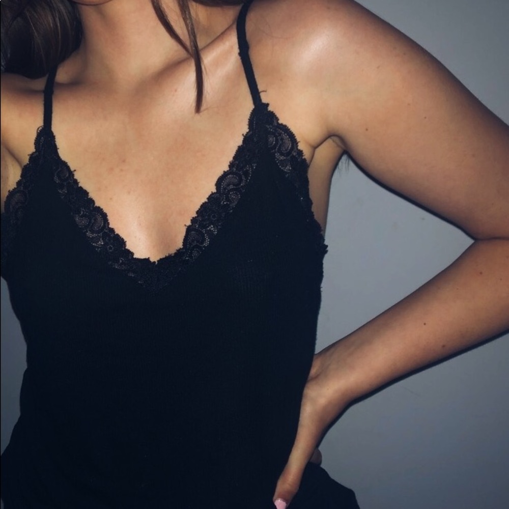 Black tank top